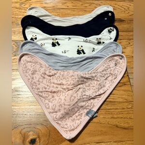 Kyte BABY Bibs Bundle- Pink, Gray, Black, Cream
